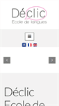 Mobile Screenshot of ecole-declic.ch