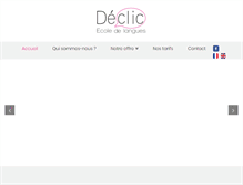 Tablet Screenshot of ecole-declic.ch